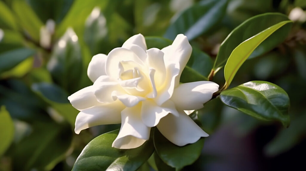 Fleur blanche de gardenia