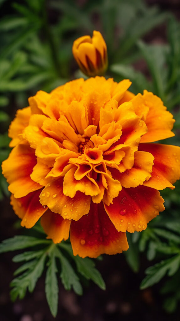 Fleur orange de souci